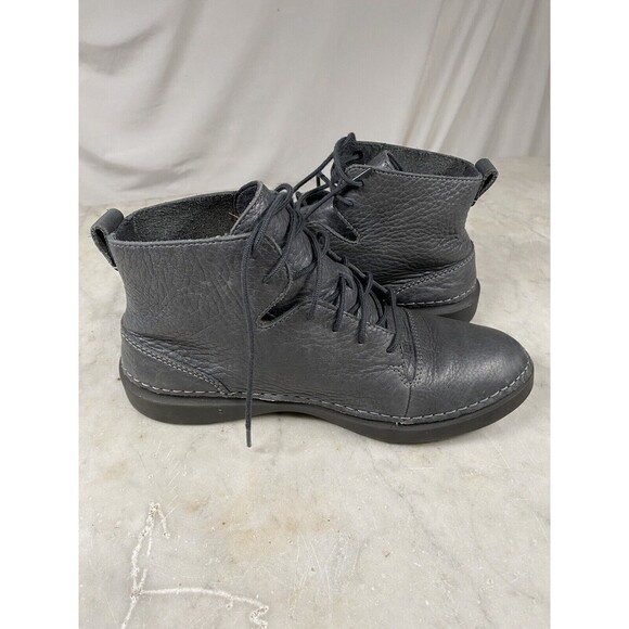 Clarks Ankle Boots Womens 6 Hale Rise Dark Grey *Flaw* - Picture 1 of 9